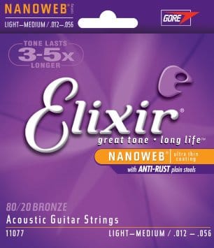 Elixir Medium Light Acoustic Guitar Strings